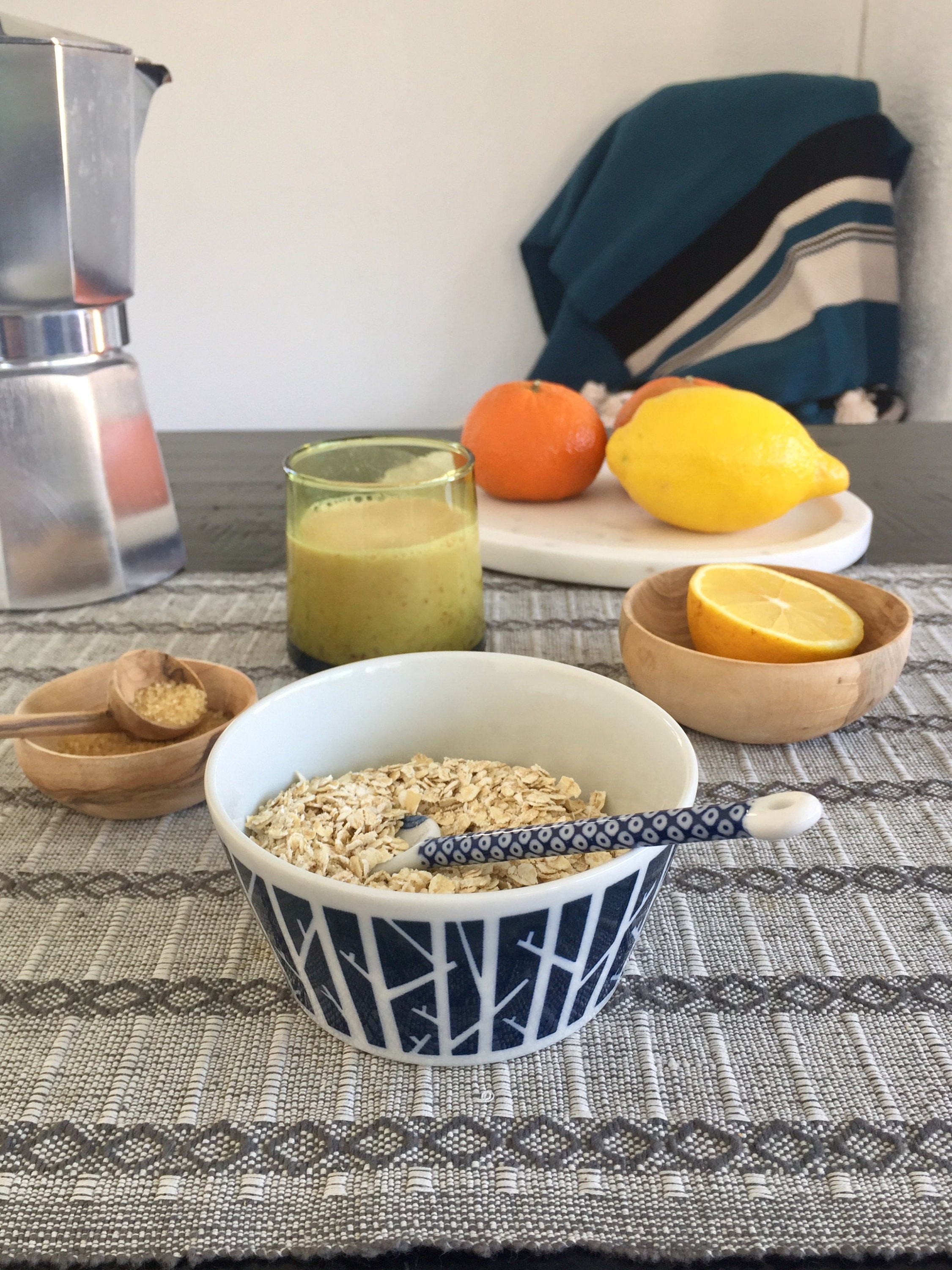 Set de 2 Bols en Céramique Japonaise Peints à La Main, The, Céréales, Pour Le Goûter, L'apéritif, No