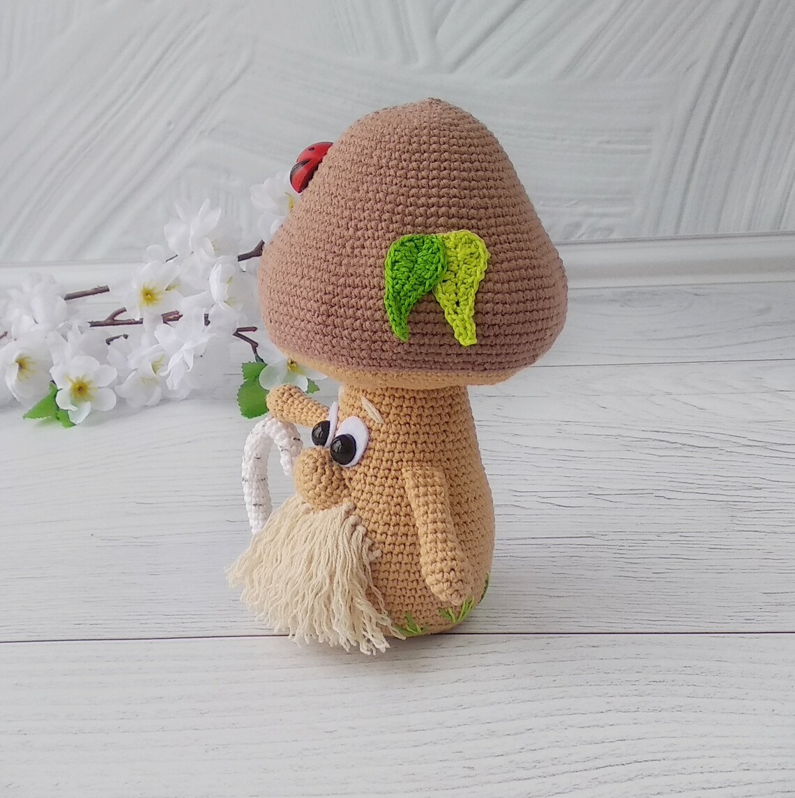 Mushroom decor for woodland baby shower / Mushroom toy for Etsy