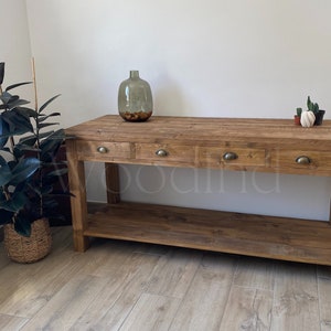 Console Table With Wooden Drawers - Etsy UK