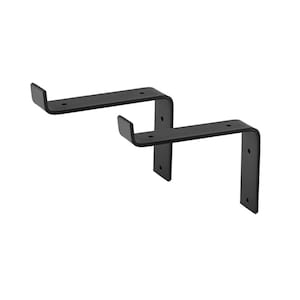 Set of 2 wrought iron brackets