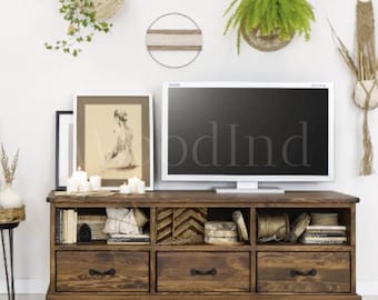 Mobile TV vintage in legno
