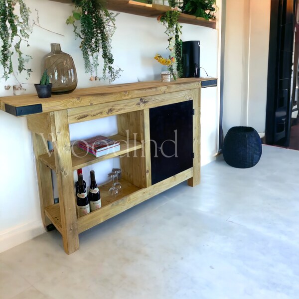 Buffet industriel porte en fer - Sur mesure