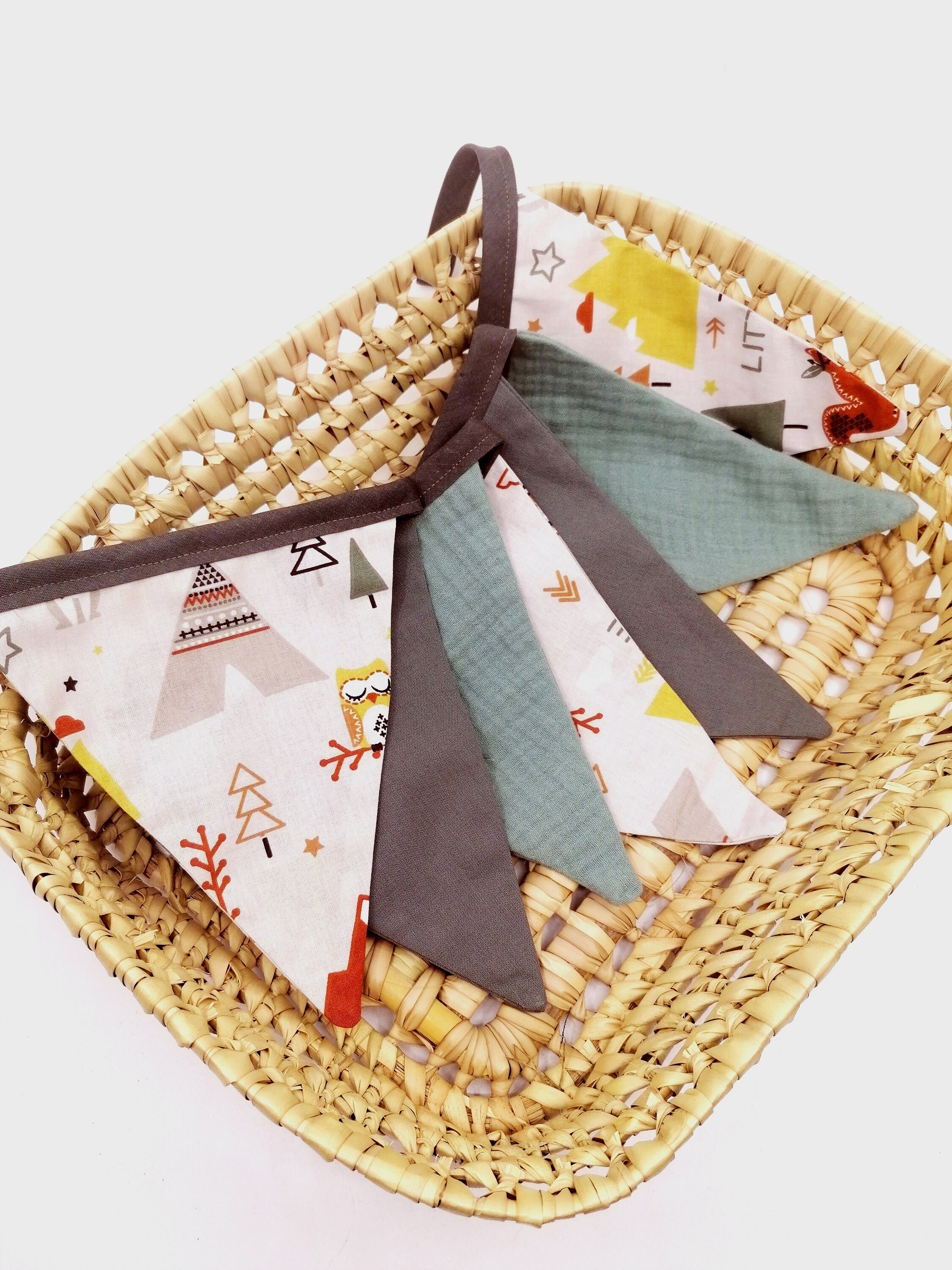 Guirlande Fanions en Tissu à Suspendre