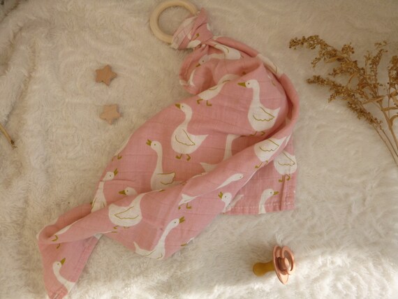 Maxi Lange Bebe En Mousseline Coton Bambou Imprime Oie Etsy France