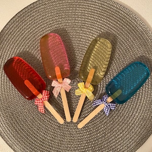 Resin colorful popsicles