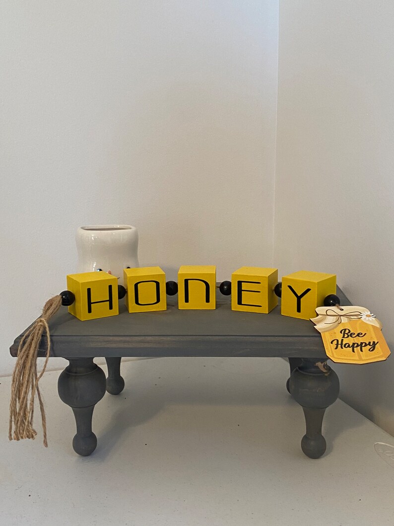 Bee Theme Wood Garland Bee Display Bee Decor Etsy