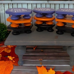 Mini Halloween wood risers spooky decor halloween tiered tray decor wood stands farmhouse decor