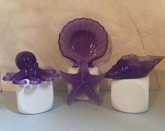 Resin Ocean Creatures – Octopus, Shells & Starfish – Beach Decor, Coastal Gift, Nautical Figurines