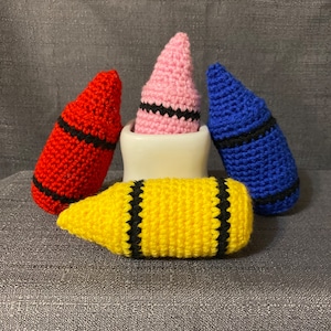 Crochet Crayon/Stuffed Crayon/Crayon Plushie/Amigurumi Crayon/Teacher/School/Gift