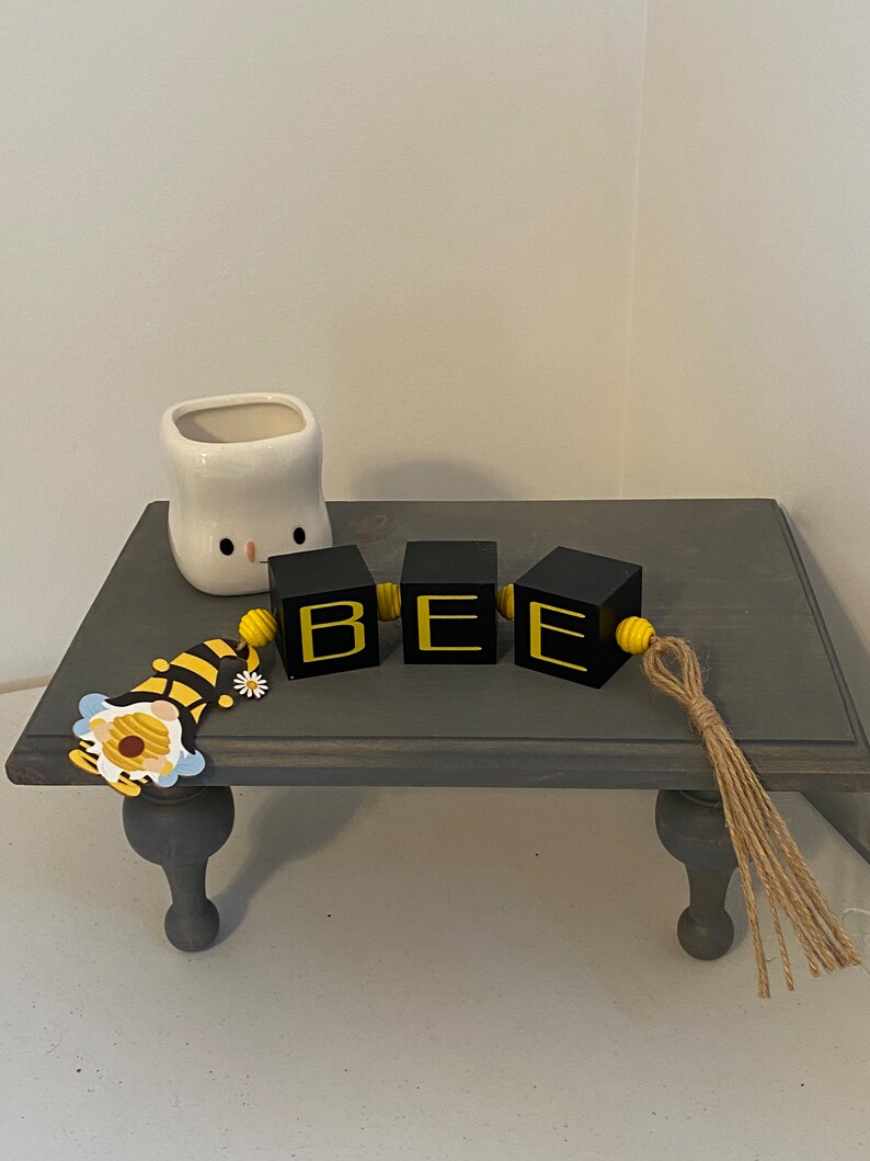 Bee Theme Wood Garland Bee Display Bee Decor Etsy
