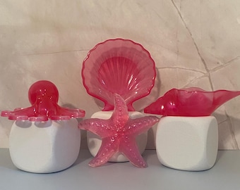 Resin Ocean Creatures – Octopus, Shells & Starfish – Beach Decor, Coastal Gift, Nautical Figurines