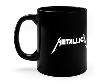 Custom Printed Metallica Metal Font Mug 11oz - Minimalist - FREE US SHIPPING!