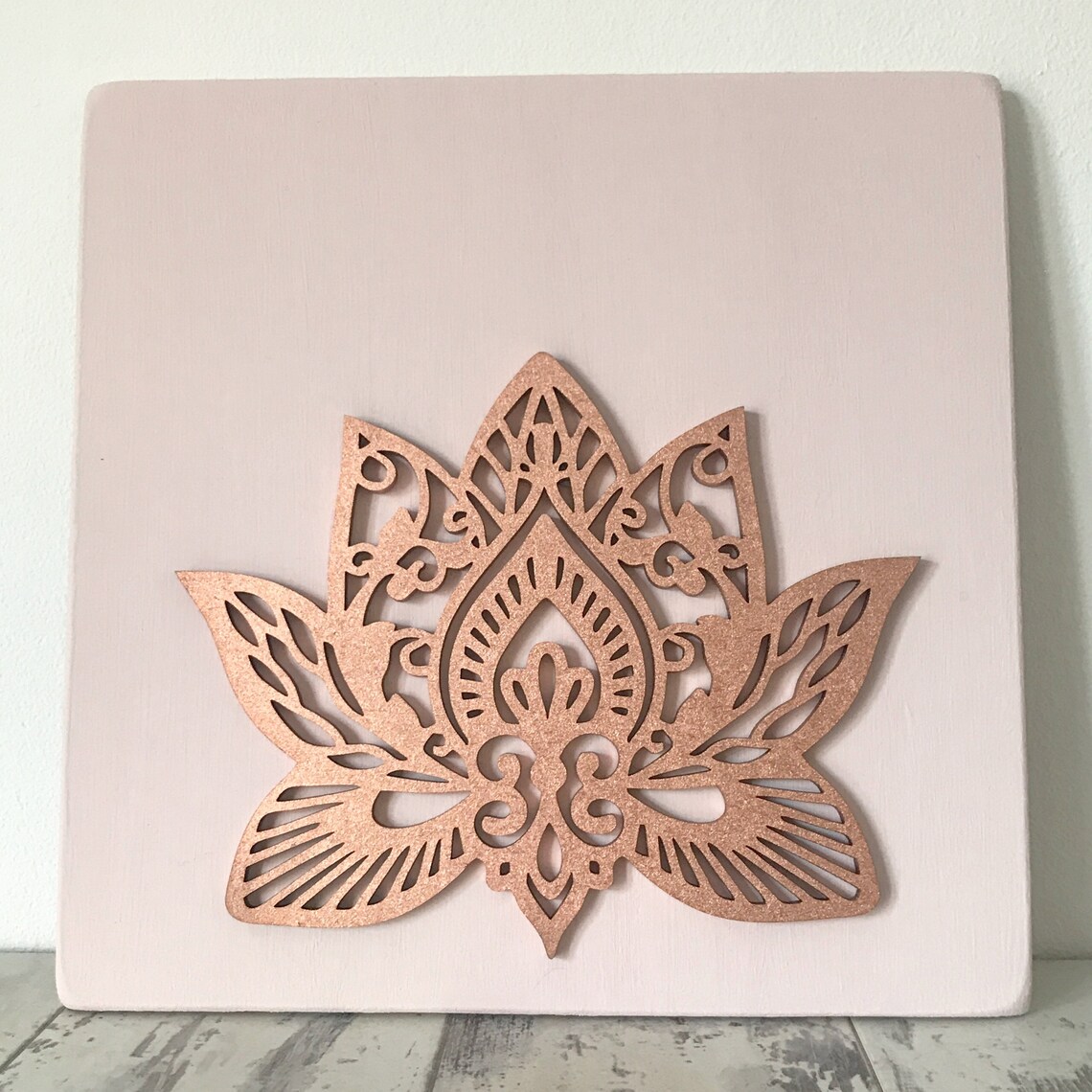 Lotus Flower En bois Wall Art Etsy
