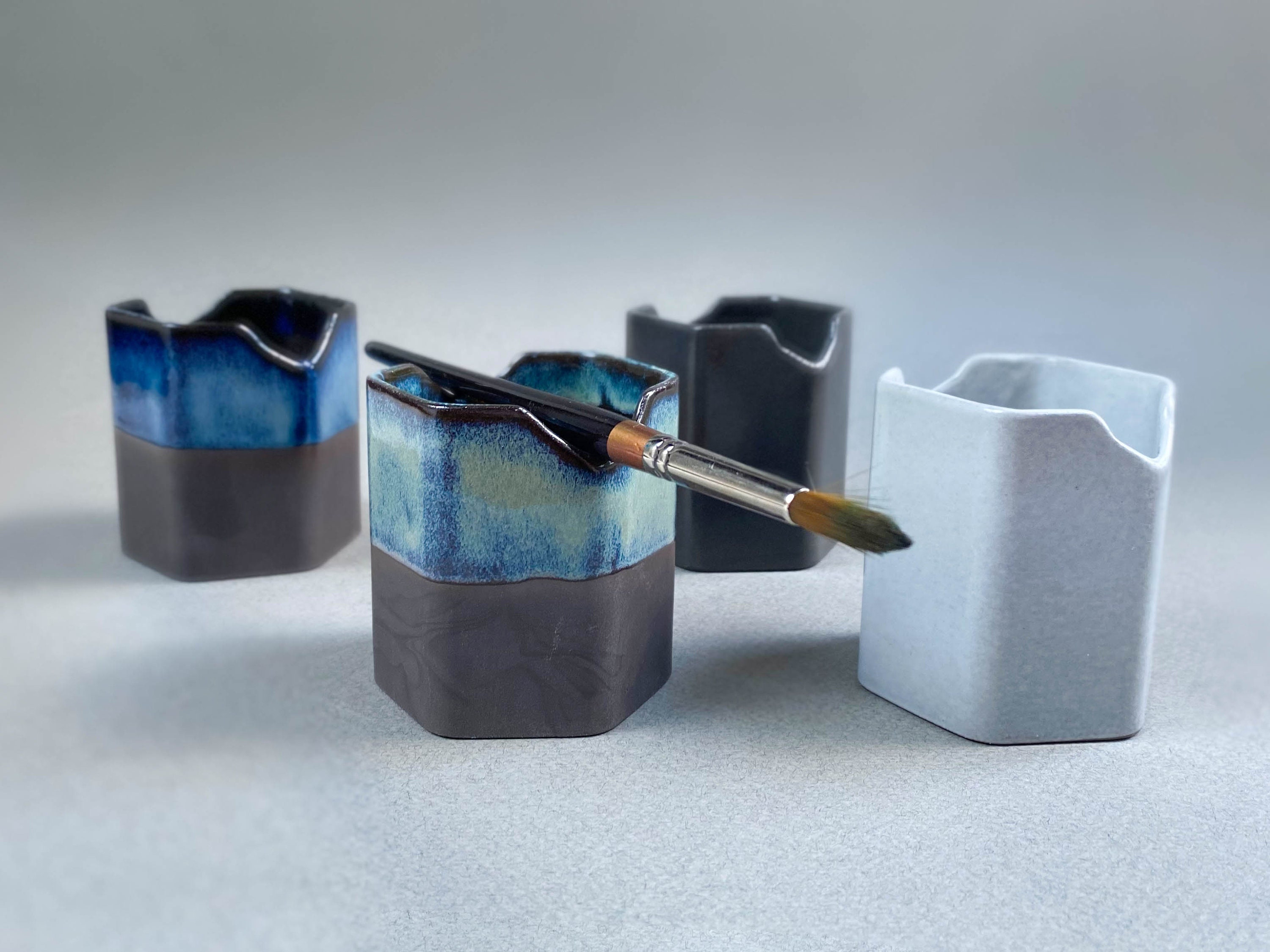 Water Cup Paint Brush Holder 4 COLORS Etsy