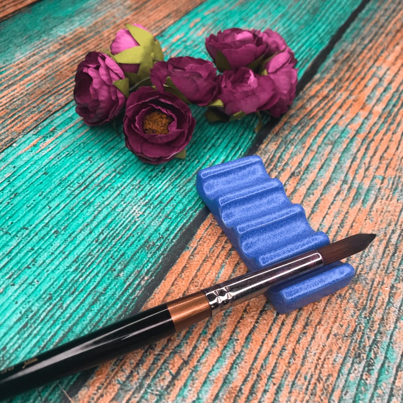 Ceramic brush rest 10 COLORS Etsy