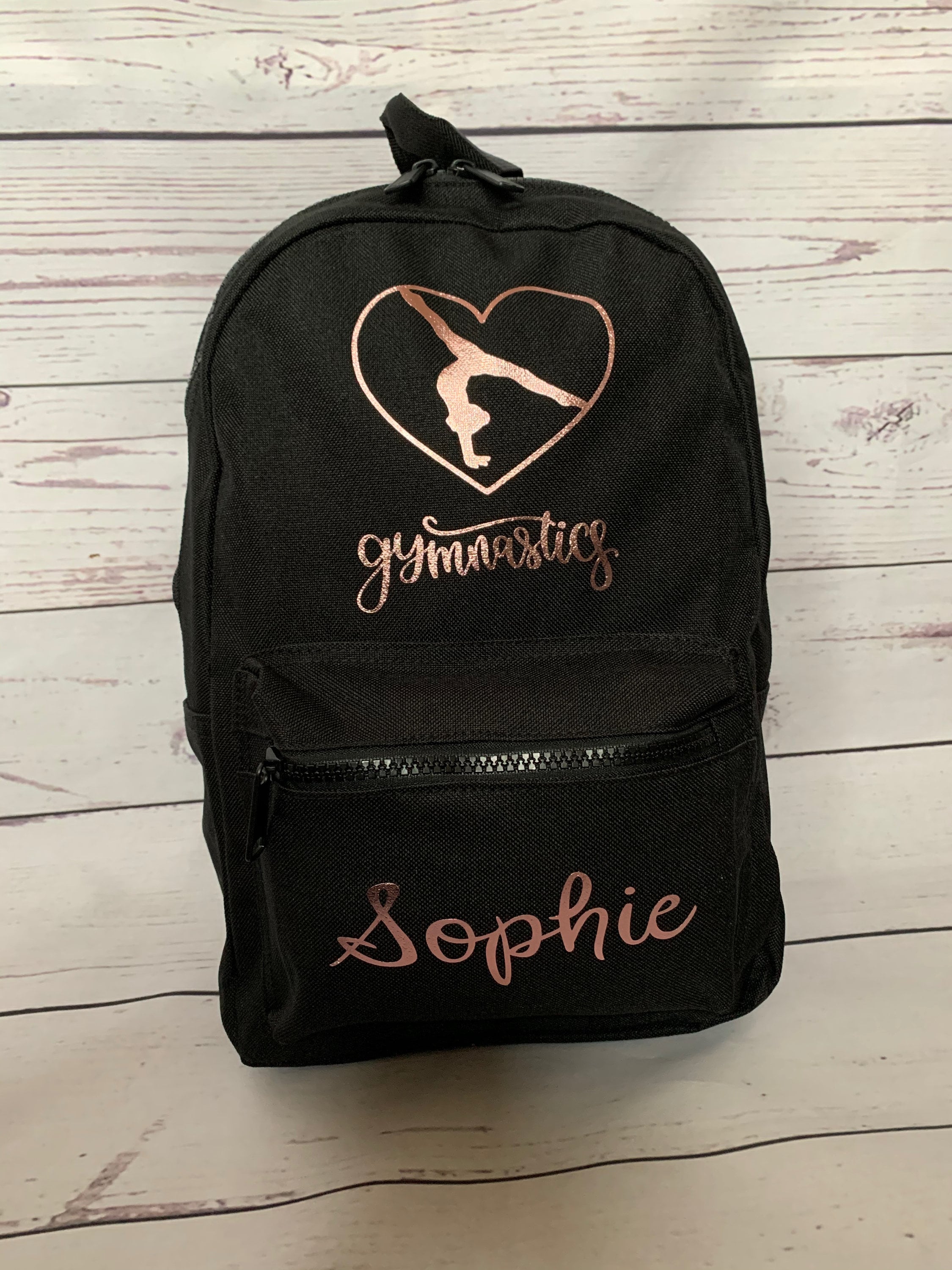 Kid's personalised gymnastics backpack bag different Etsy