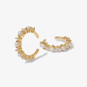 Pearl Diamond Cuff