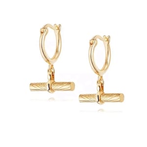 T-Bar Charm Hoop