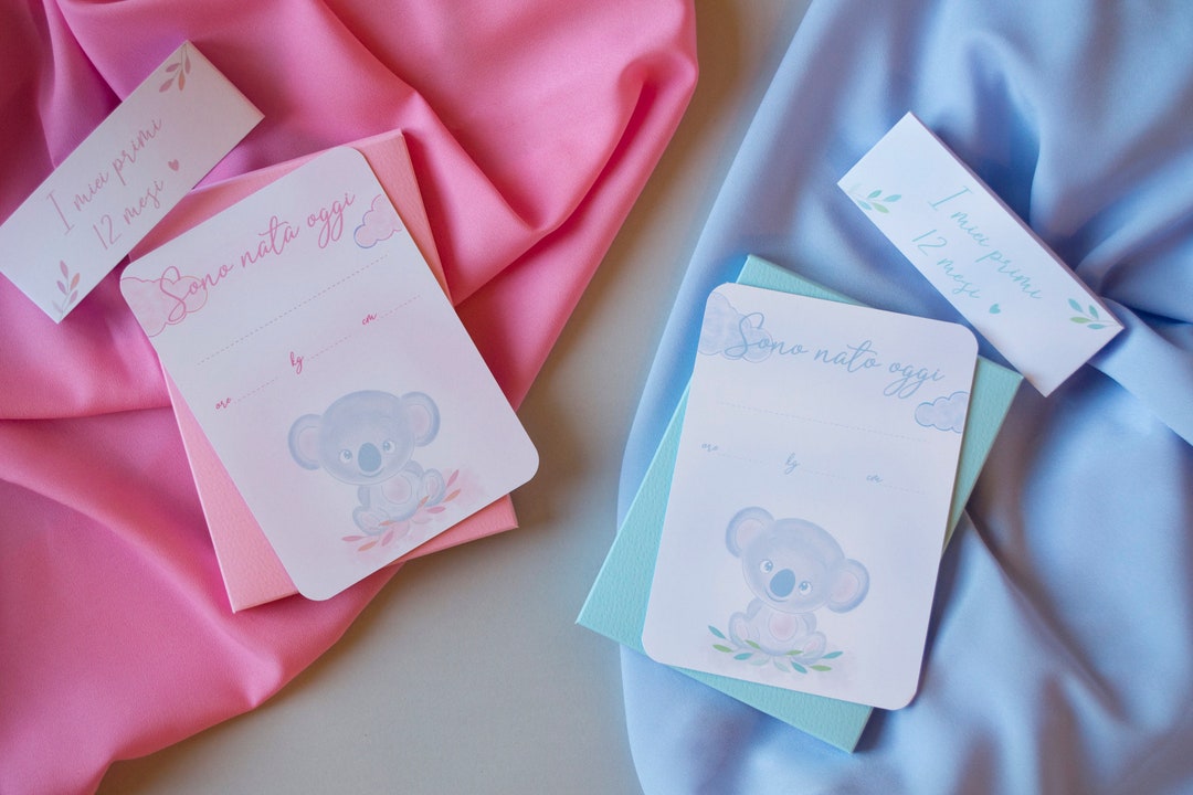 Set of 21 Cards for the Baby's First Months, Newborn Christmas Gift ...