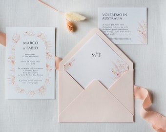 Romantici Boho Chic, Inviti Matrimonio Evocativi E Graziosi - Foto 11