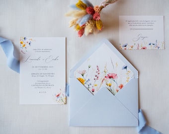 Wedding Invitations | Wildflower Wedding Invitations I Incanto Coordinated
