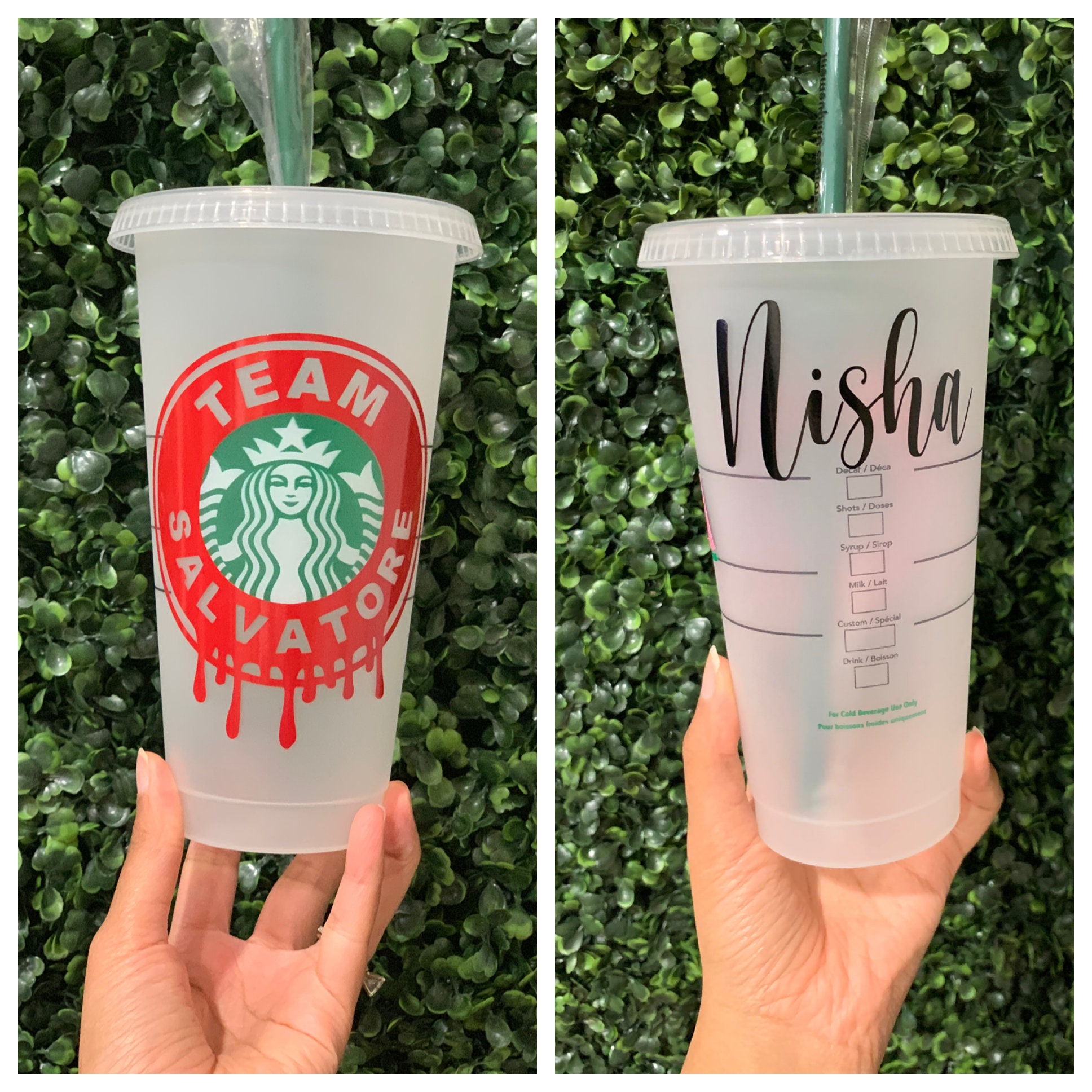 The Vampire Diaries Themed Starbucks Reusable Cup| Starbucks Reusable…