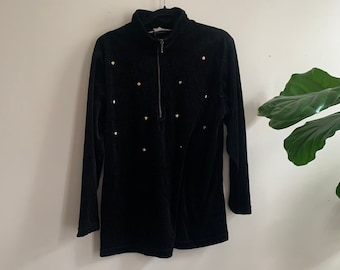 Vintage 1990s Studded Pull Over Large