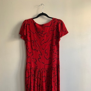 80s does 40s Dropwaist Dress