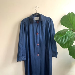 Vintage 1980s Iridescent Trench XXL