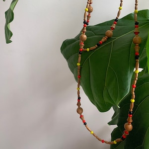 Vintage 1970s Wooden Necklace