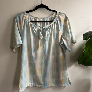 Top vintage años 70 círculos XL