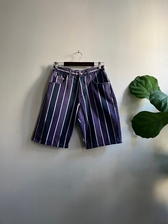 Vintage 1990s Striped Shorts 29