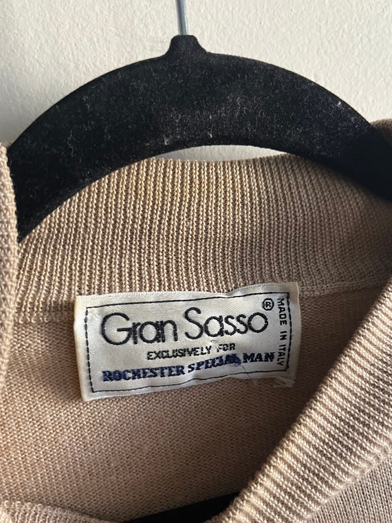 Vintage 1980s Wool Knit Sweater XXL Gran Sasso - image 4