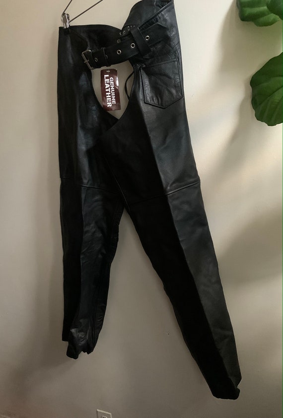 New With Tags Vintage 1990s Leather Chaps XL Hot … - image 3