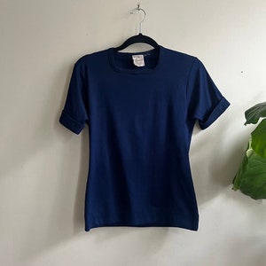 Vintage 1970s Double Knit Tee Medium