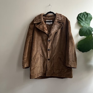 Vintage 1970s Teddy Cord Jacket 46 Grais