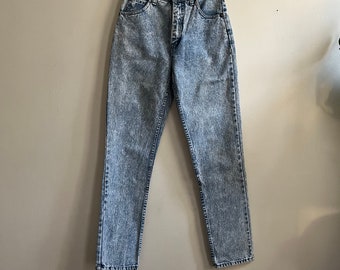 Vintage 1980s Acid Wash Jean Lokkwan XXS 0