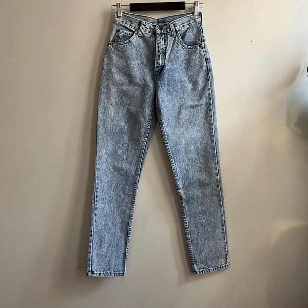 Vintage 1980s Acid Wash Jean Lokkwan XXS 0