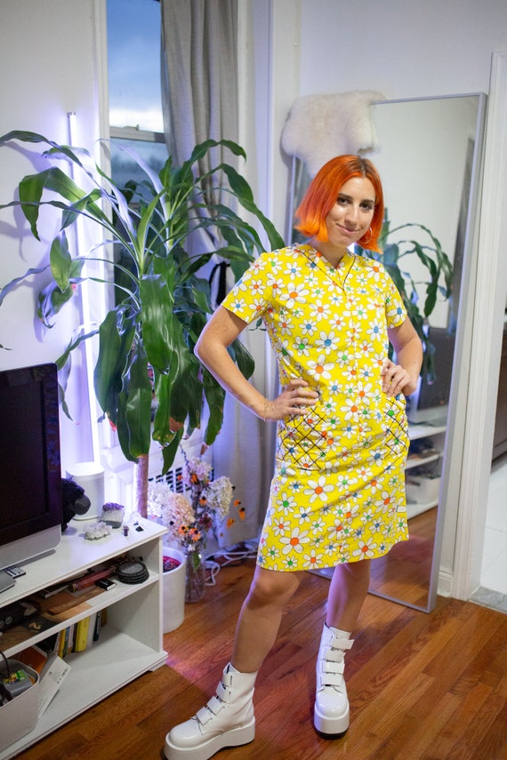 1960s Flower Power Dress