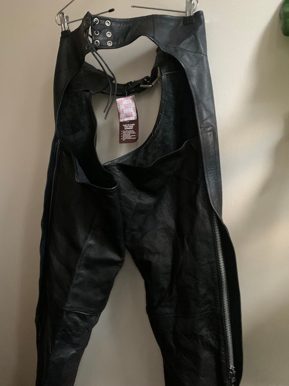 New With Tags Vintage 1990s Leather Chaps XL Hot … - image 5