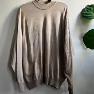 Vintage 1980s Wool Knit Sweater XXL Gran Sasso