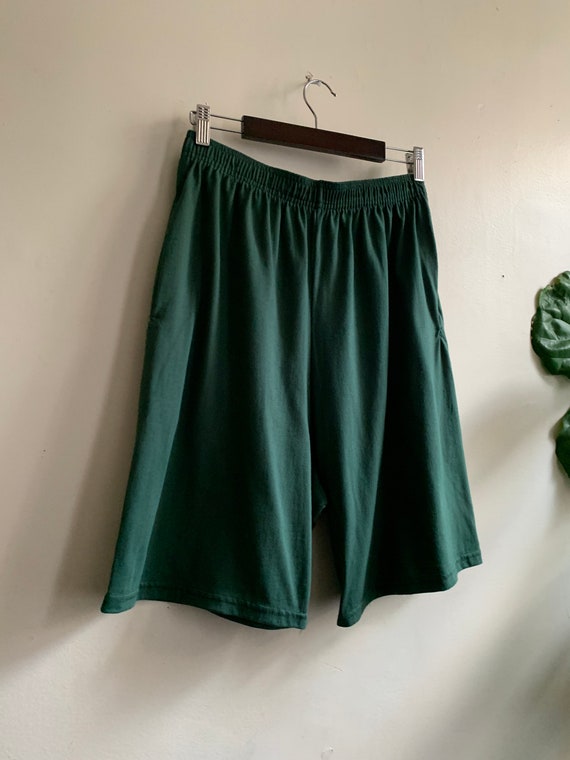 Vintage 1970s Green Shorts L - image 2