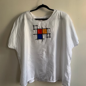 Vintage 1990s Silky Primary Color Top