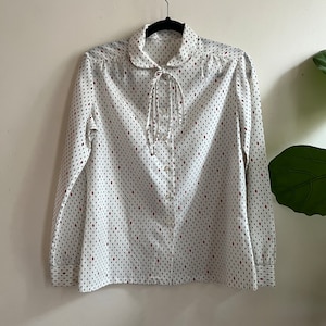 Vintage 1970s Necktie Button Up Medium
