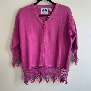 90s Grapevine Sweater Ramie New With Tags
