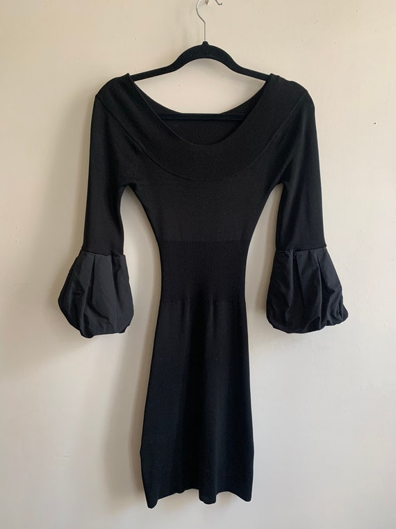 Y2K BCBG Bubble Arm Bodycon Dress Gem