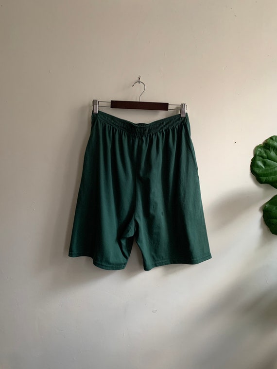 Vintage 1970s Green Shorts L - image 4