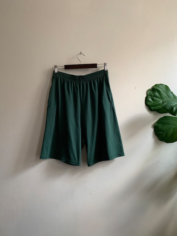 Vintage 1970s Green Shorts L - image 1