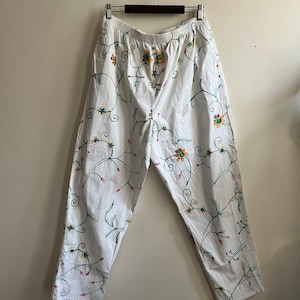 Vintage 1990s Deadstock Embroidered Pant