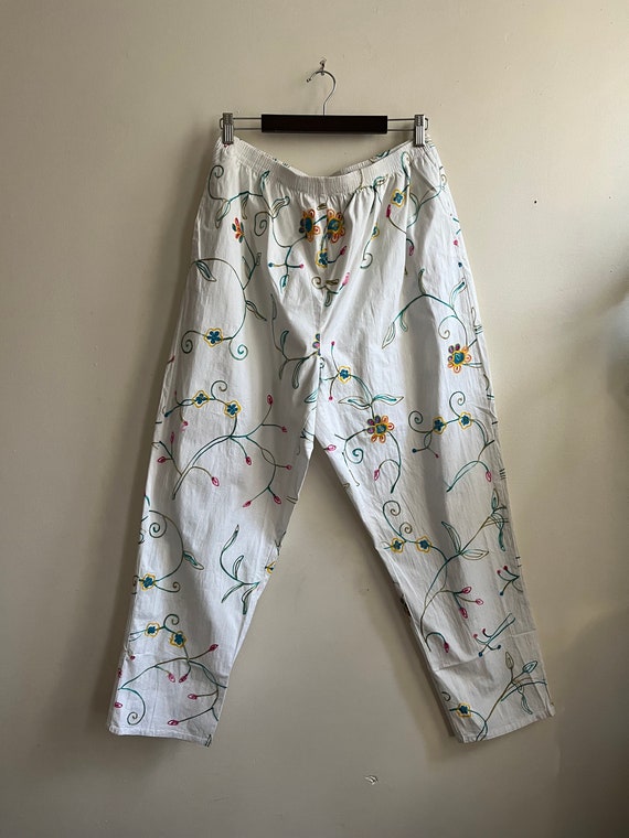 Vintage 1990s Deadstock Embroidered Pant